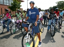 Biking with the youth Biking with the youth