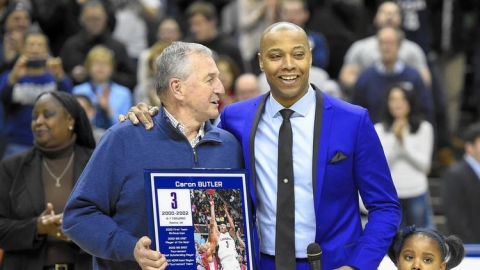 Butler and Coach Calhoun
